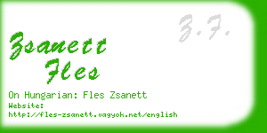 zsanett fles business card